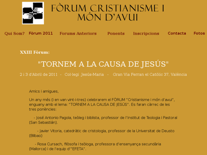 www.cristianismeimondavui.org