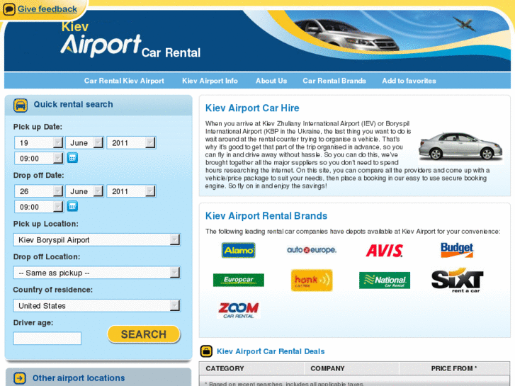 www.kievairportcarhire.com