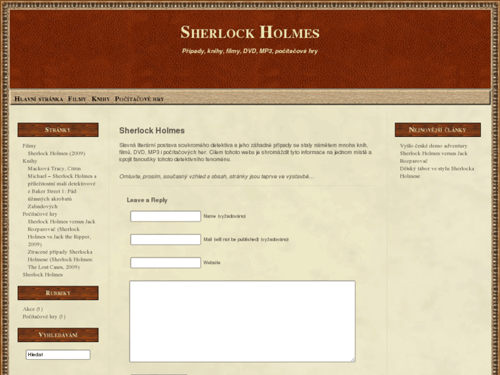 www.sherlock-holmes.cz