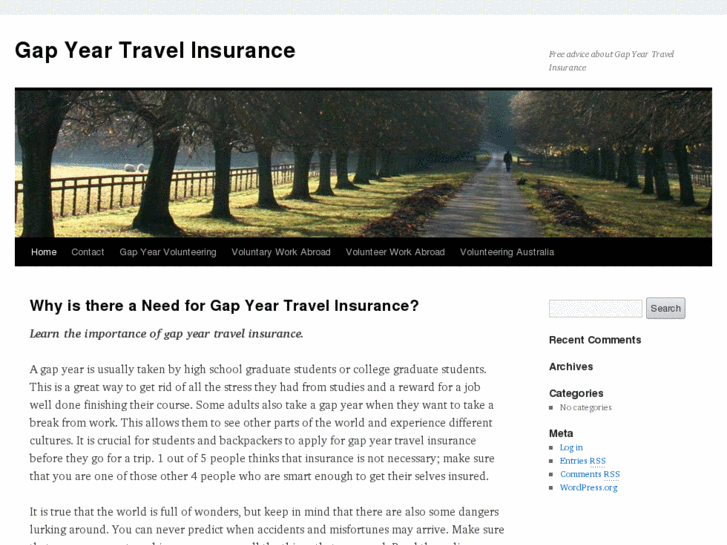 www.gapyear-travelinsurance.net