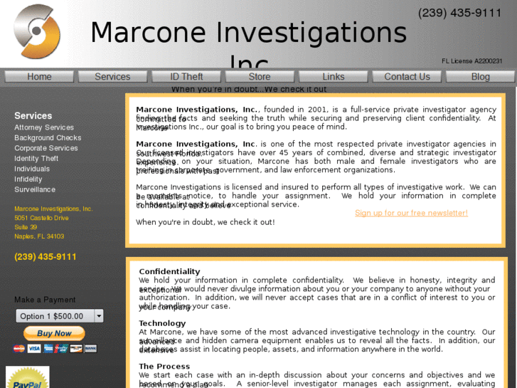 www.marconeinvestigations.com