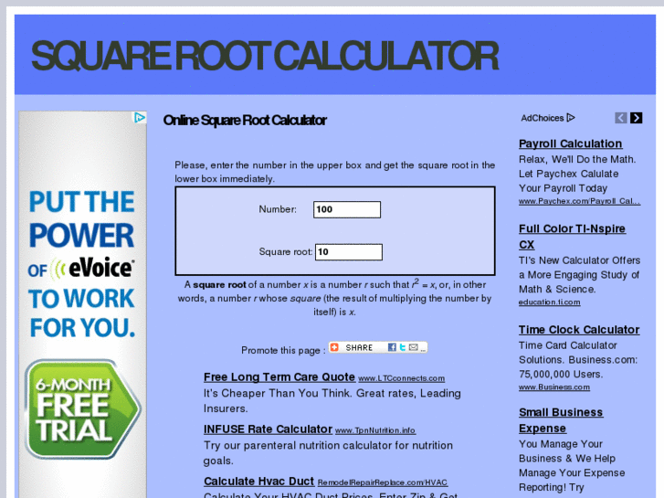 www.squarerootcalculator.net