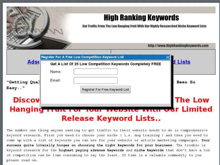 www.highrankingkeywords.com