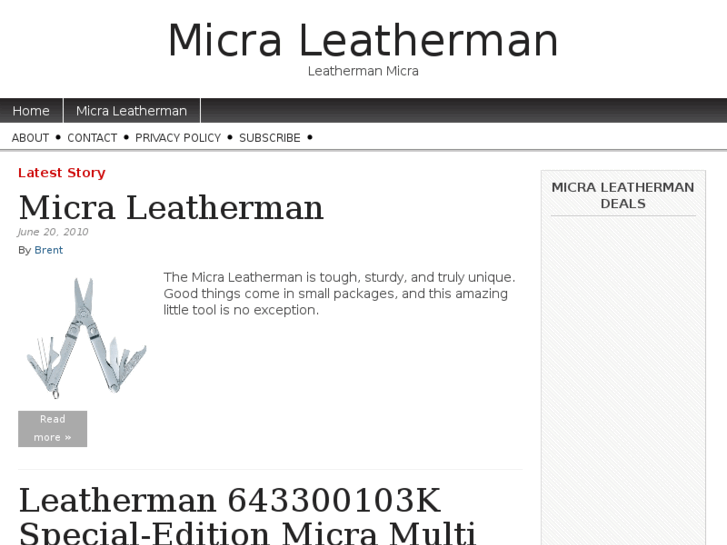 www.micraleatherman.com