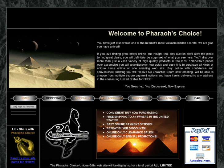 www.pharaohschoice.com