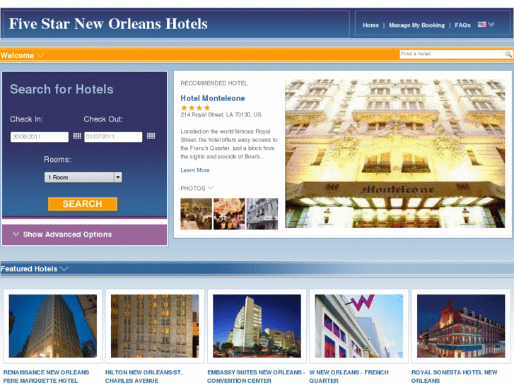 www.fivestarneworleanshotels.com