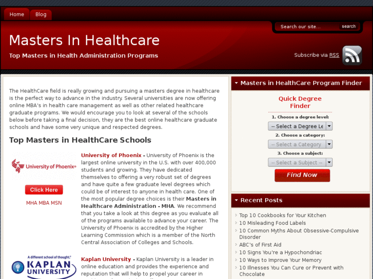 www.mastersinhealthcare.net