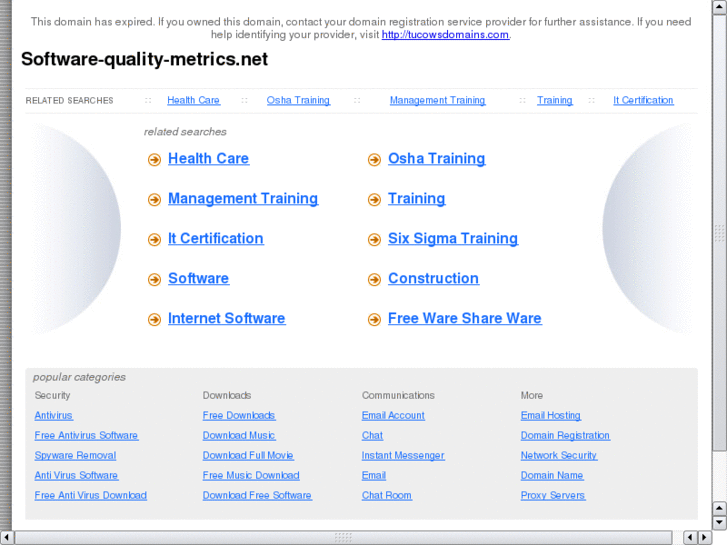 www.software-quality-metrics.net