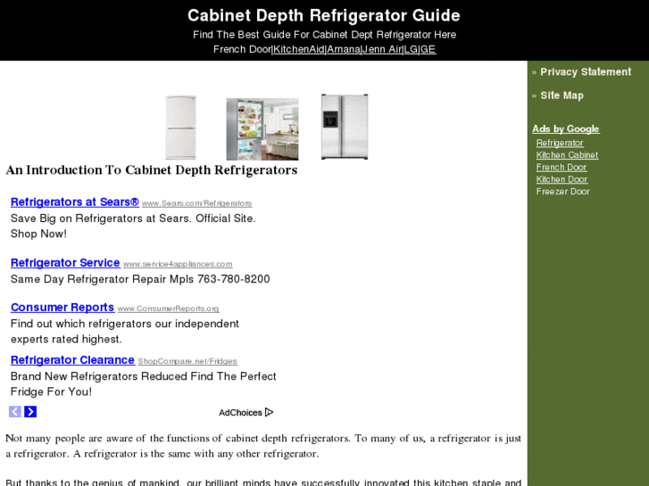 www.cabinetdepthrefrigerator.org