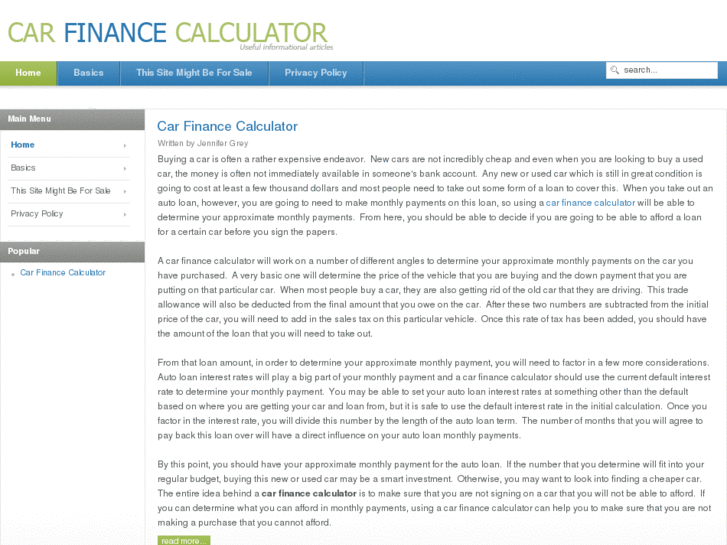 www.carfinancecalculator.org