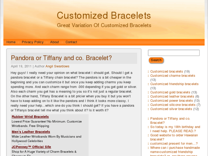 www.customizedbracelets.org