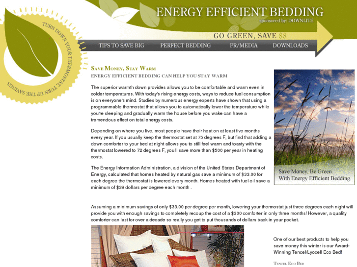 www.energyefficientbedding.com