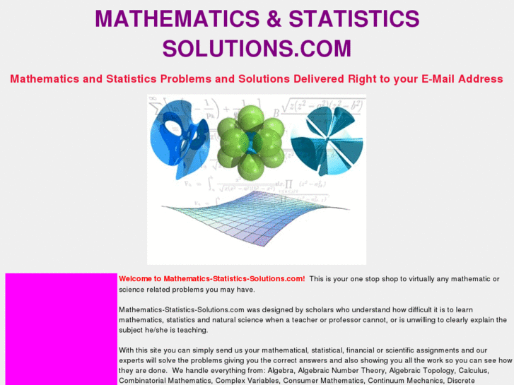 www.mathematics-statistics-solutions.com