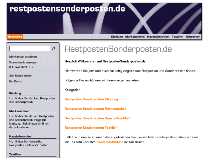 www.restpostensonderposten.de