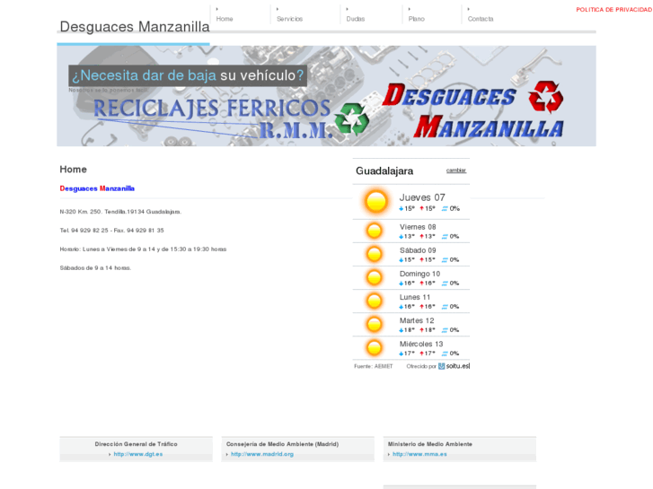 www.desguacesmanzanilla.com