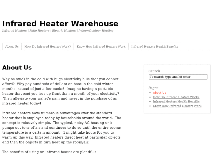 www.infraredheaterwarehouse.com