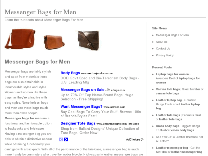 www.mymessengerbagsformen.com