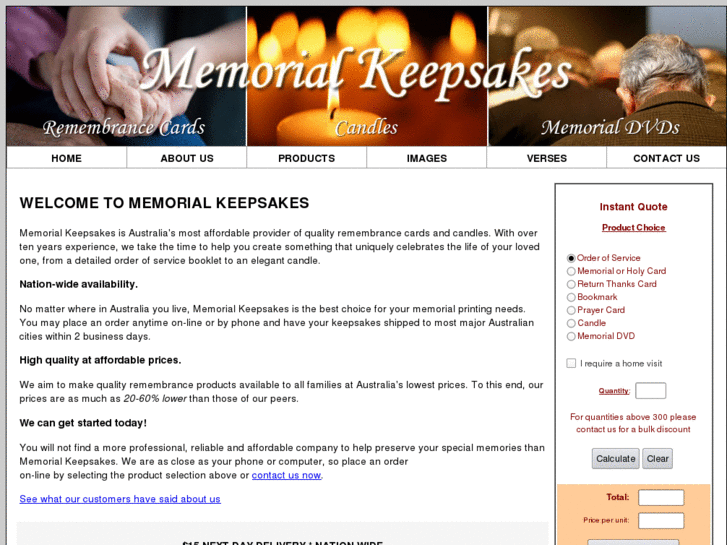 www.memorialkeepsakes.com.au