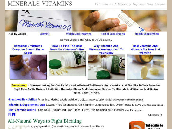 www.mineralsvitamins.org