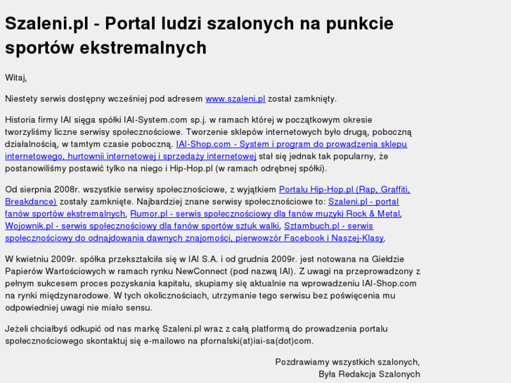 www.szaleni.pl