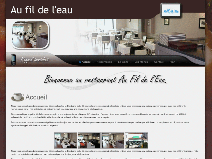 www.restaurantaufildeleau.com