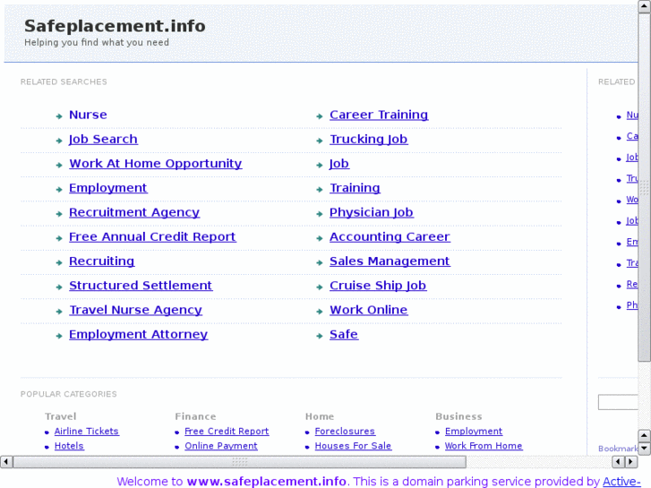 www.safeplacement.info
