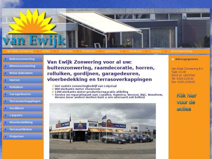 www.vanewijkzonwering.nl