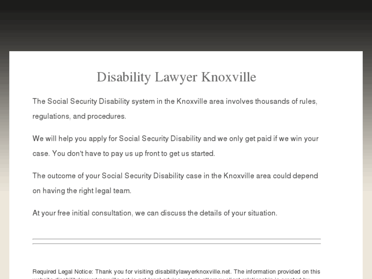 www.disabilitylawyerknoxville.net