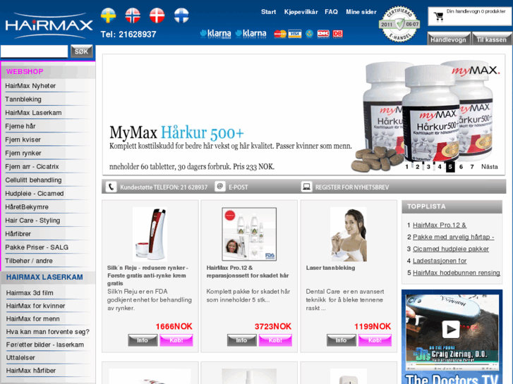 Hairmax.No: HairMax laserkam, hårtap, Tunnhårig, tynt hår, Hårlaser ...