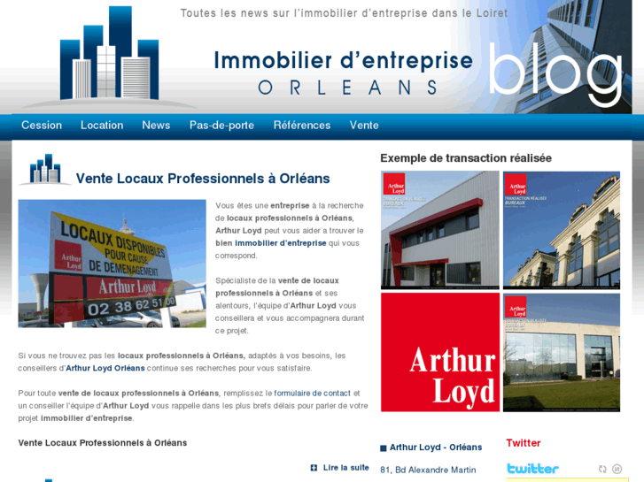 www.immobilier-entreprise-orleans.com