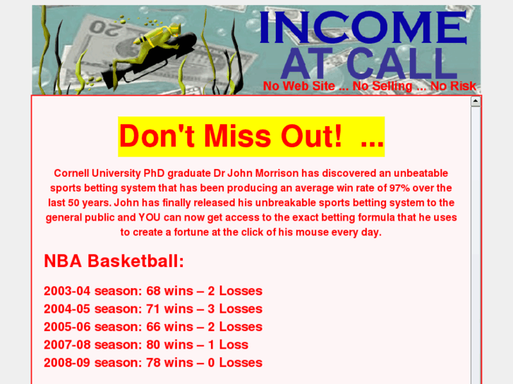 www.incomeatcall.com