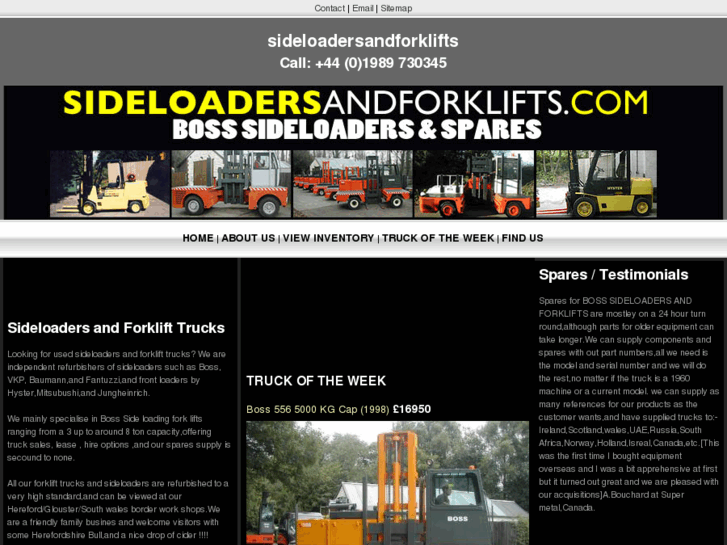 www.sideloadersandforklifts.com