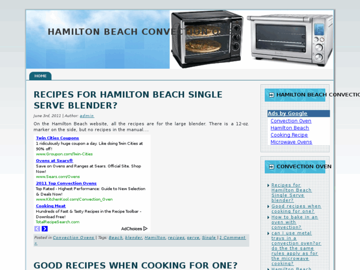 www.hamiltonbeachconvectionoven.com