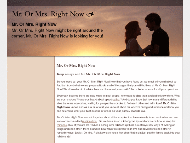 www.mrormrsrightnow.com