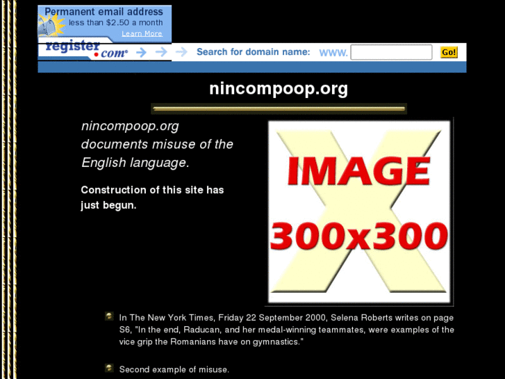 www.nincompoop.org