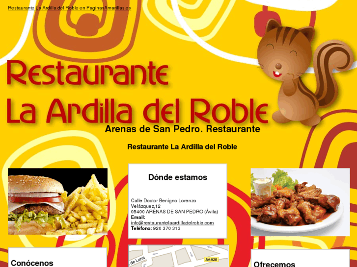 www.restaurantelaardilladelroble.com