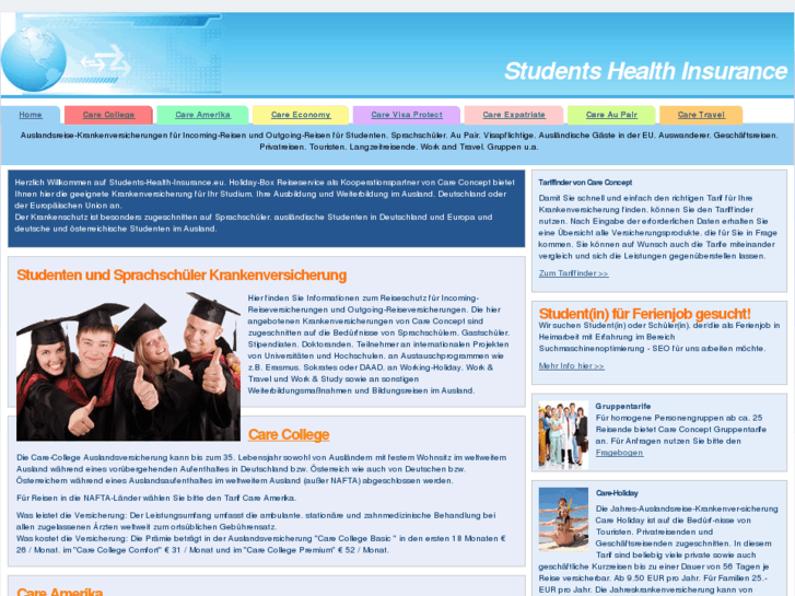 www.students-health-insurance.eu