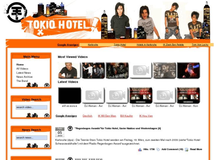 www.tokiohotelvideo.com