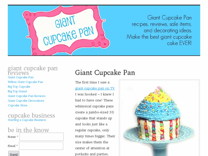 www.giantcupcakepans.com