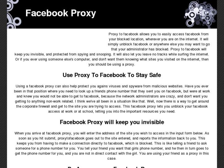 www.proxytofacebook.com