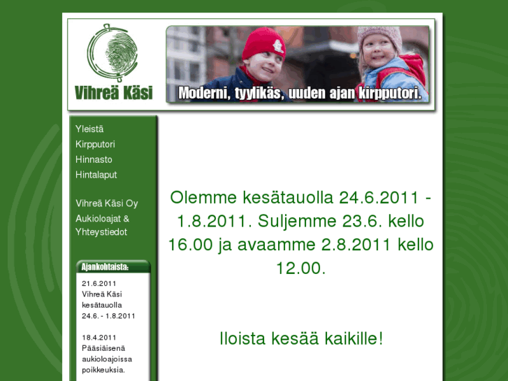 www.vihreakasi.fi