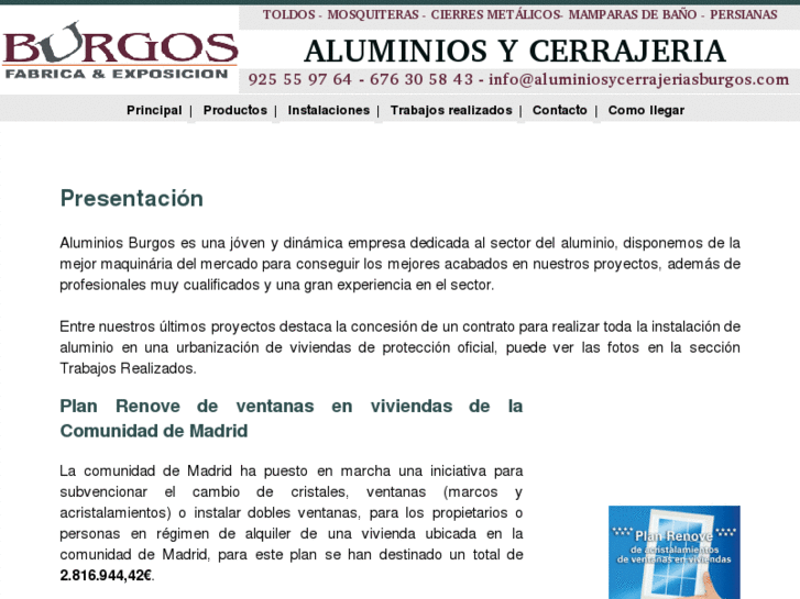 www.aluminiosycerrajeriasburgos.com