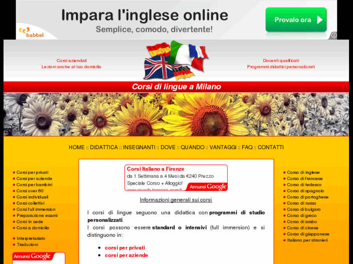 www.corsiinglesemilano.com