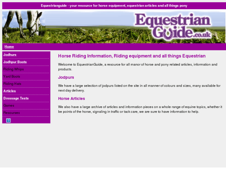 www.equestrianguide.co.uk