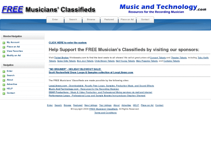 www.free-musicians-classifieds.com