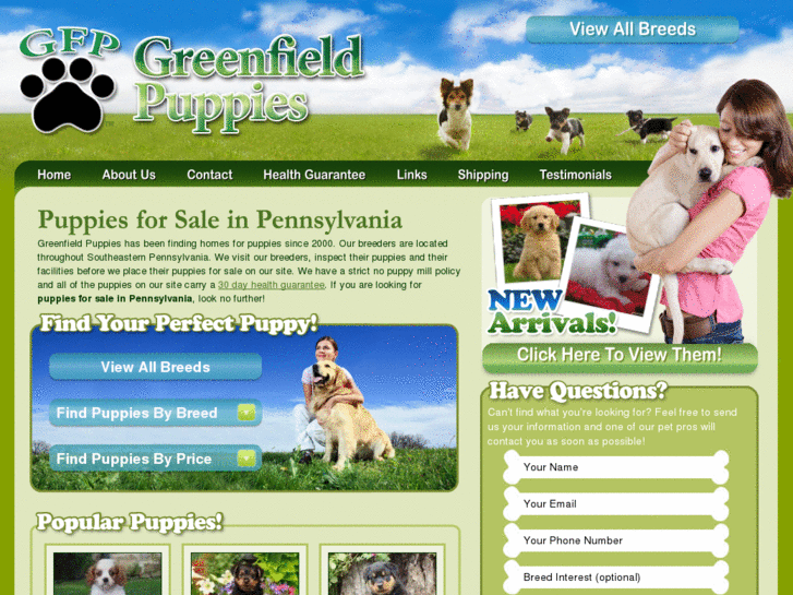 www.greenfieldpuppies.com