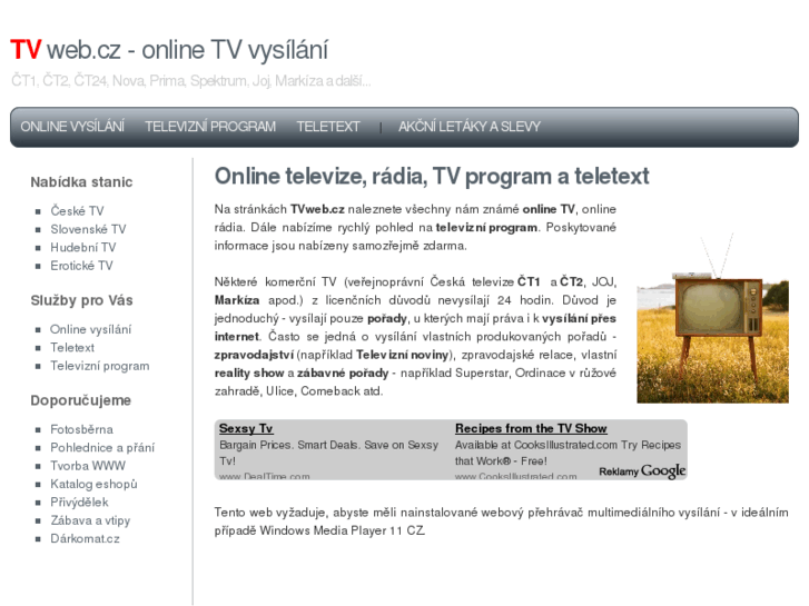 www.tvweb.cz