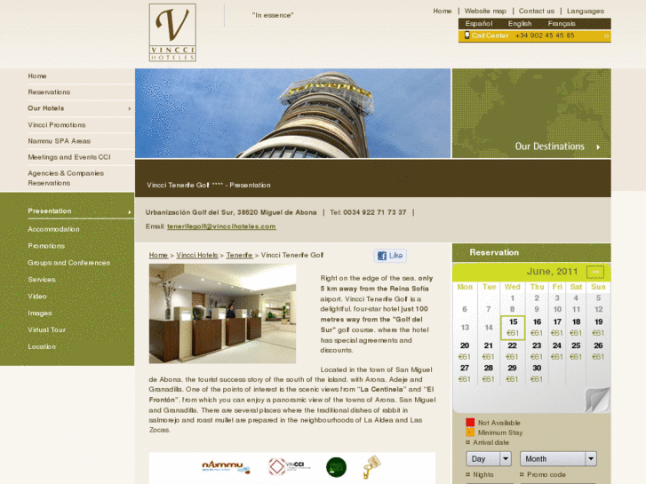 www.vinccitenerifegolfhotel.com