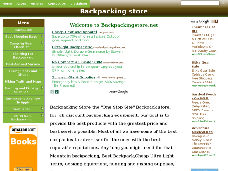 www.backpackingstore.net