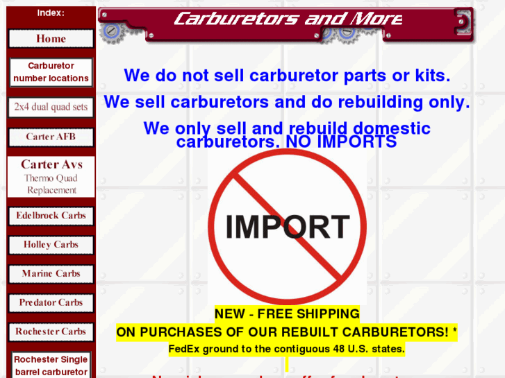 www.carburetorsandmore.com